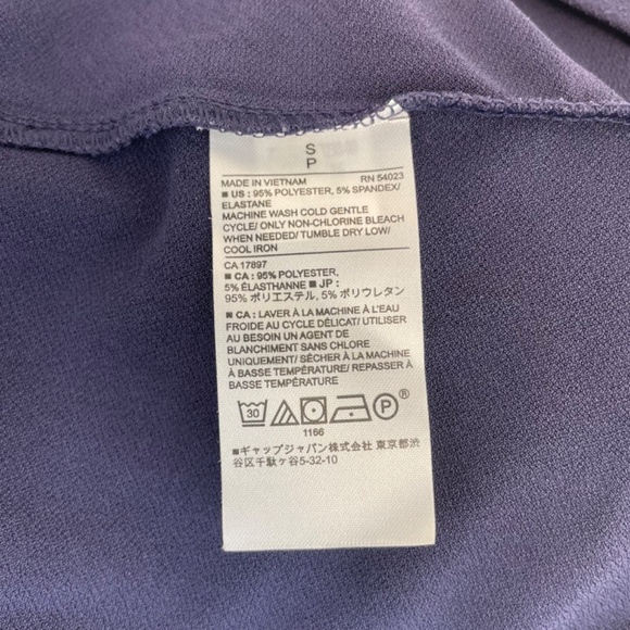 Banana Republic Short Sleeve Dress Shirt Navy Women’s Size Small - Picture 2 of 8